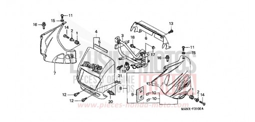 CAPOT NX650X de 1999
